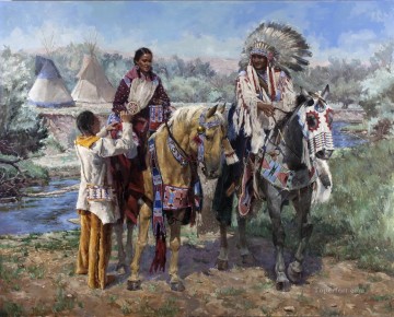 western American Indians 01 Oil Paintings